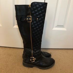 Black Riding Style Boots